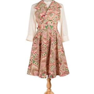 April Cornell Apron Kashmere Paisley O/S NWT